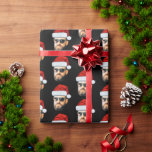 Personalised Face Santa Hat Gift Wrap, Funny Face Wrapping Paper<br><div class="desc">Personalised Face Santa Hat Gift Wrap, Replace the face with your favourite photo if you want (make sure to crop as much to the face as possible and use an app to remove the background) and personalize this funny Christmas Holiday Wrapping Paper with your kid, husband, or boyfriend on it!...</div>