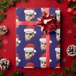 Personalised Face Santa Hat Photo Christmas Gift Wrapping Paper<br><div class="desc">Personalised Face Santa Hat Photo Christmas Gift Wrap, Replace the face with your favourite photo if you want (make sure to crop as much to the face as possible and use an app to remove the background) and personalize this funny Christmas Holiday Wrapping Paper with your kid, husband, or boyfriend...</div>