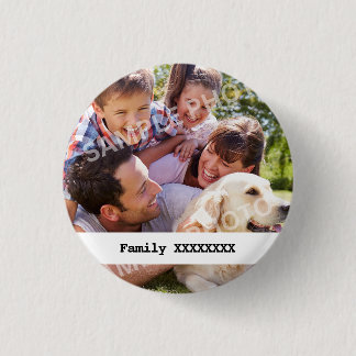 Personalised Family 1 Inch Round Button