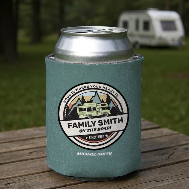 Personalised Family Caravan Adventures Can Cooler (Creator Uploaded)