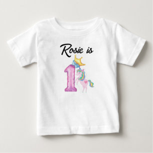 Personalised First Birthday Baby T-Shirt
