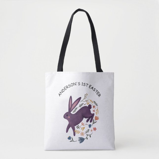 Personalised First Easter mini bag with name Nephe (Front)