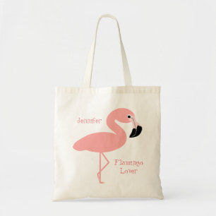 Personalised Flamingo Design Tote Bag