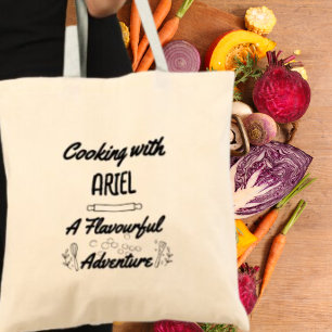 Personalised Flavourful Adventure Cook Foodie Gift Tote Bag
