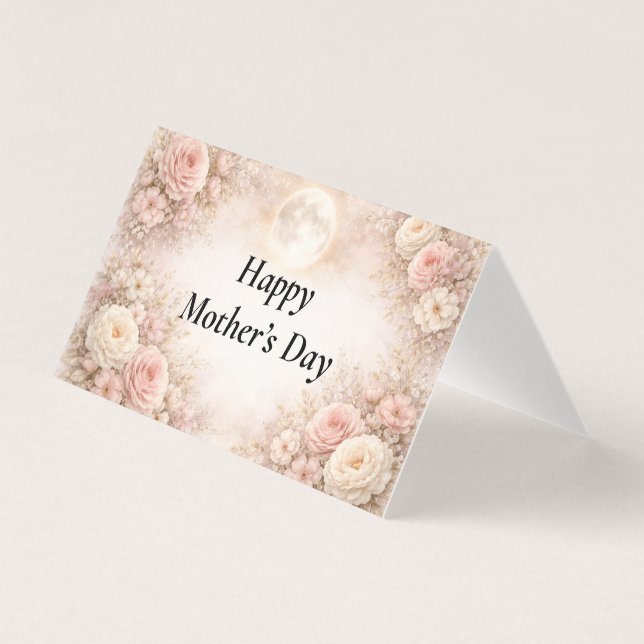Personalised Floral Mother's Day Editable Card (Front)