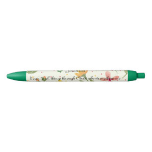 Personalised Floral Pens x2