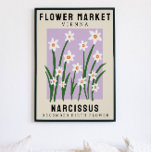 Personalised Flower Market Birth flower Art Print<br><div class="desc">This art print is in the style of a flower market poster. The flowers are Narcissus which are the birth flower for December. There is space to personalise the text to change the location to somewhere special to you and the subtitle to someone’s name or birth date. This would be...</div>
