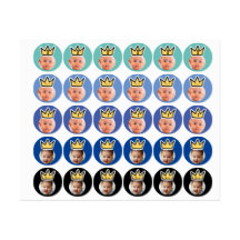 PERSONALISED foto face stickers party mini faces
