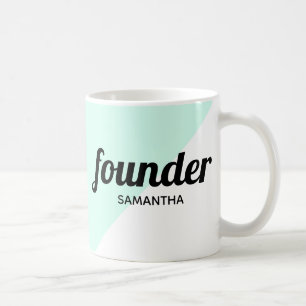 Personalised founder modern professional boss coffee mug