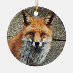 personalised Fox Ceramic Ornament