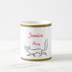 Personalised 'Foxy' design Mug