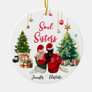 Personalised Friend 2024 Christmas Decoration