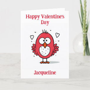 Personalised Funny Chicken Valentine Card
