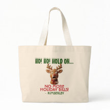 Personalised Funny Christmas Budget Panic Reindeer