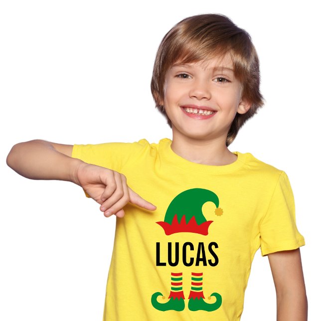 Personalised Funny  Christmas Elf   T-Shirt (Creator Uploaded)
