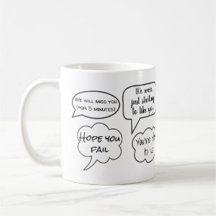 Personalised Funny Leaving Gift For Worker Coffee Mug