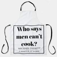 Personalised Funny who says men can’t cook