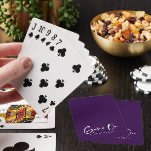 Personalised Game On Playing Cards