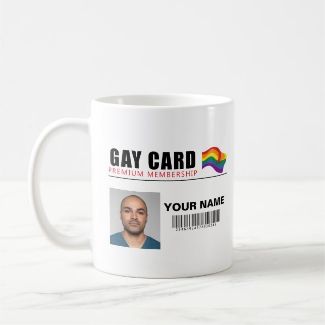 Personalised Gay Mug Funny Gift Joke Gay Identity  (Left)