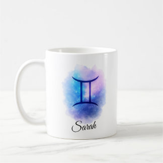 Personalised Gemini Mug Gift for Birthday, Star 
