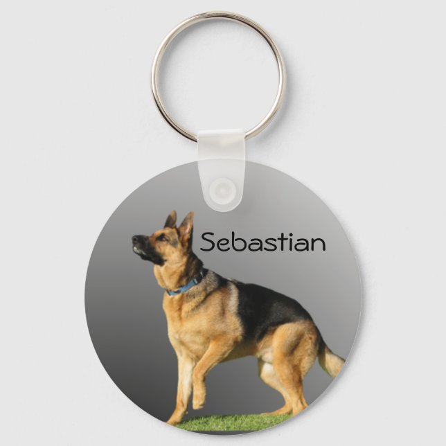 Personalised German Shepherd Keychain (Front)
