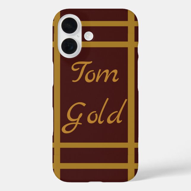 Personalised Golden Wine Case-Mate iPhone Case (Back)