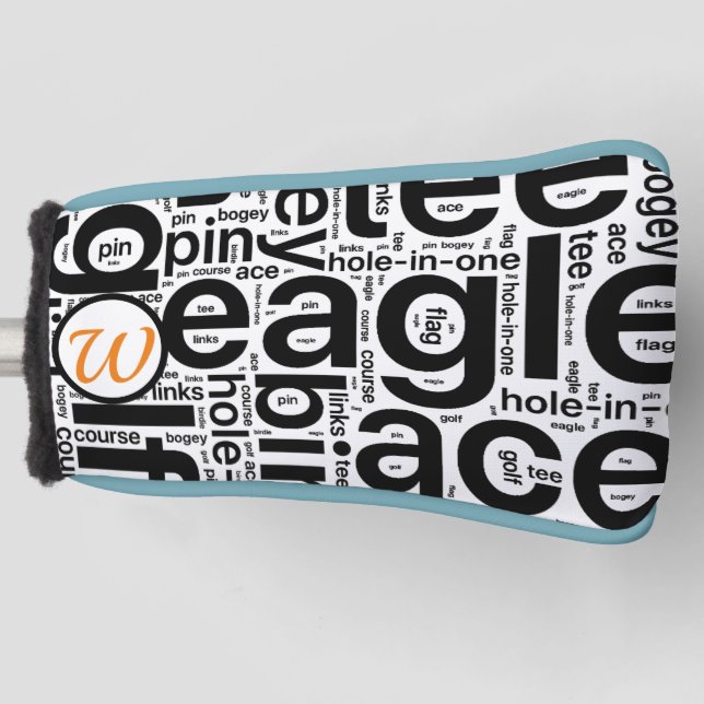 Personalised Golf Putter Head Cover (Front)