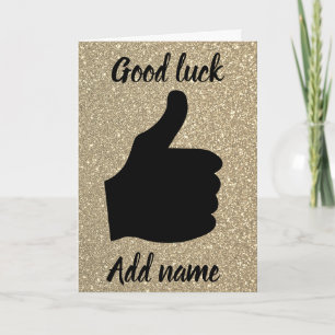 Personalised good luck card
