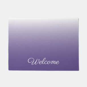 Personalised gradient ombre Ultra Violet Doormat