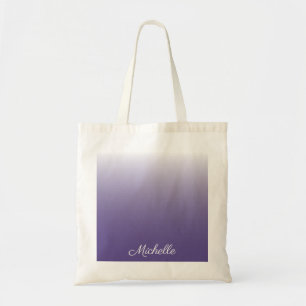 Personalised gradient ombre Ultra Violet Tote Bag