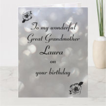 Personalised Great Grandmother Birthday