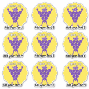 Personalised Great Job Fun Teacher Reward Stickers