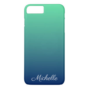 Personalised green and blue ombre Case-Mate iPhone case
