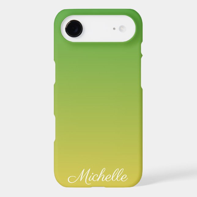 Personalised green and yellow ombre (Back)
