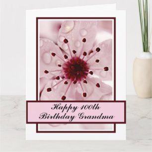 Personalised Greetings Card - Cherry Blossom