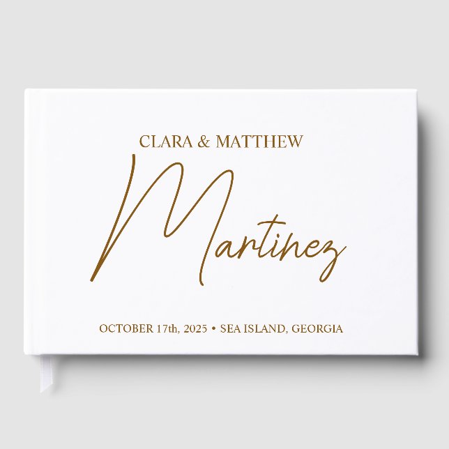 Personalised Guest Book Wedding Reception custom  (Front)