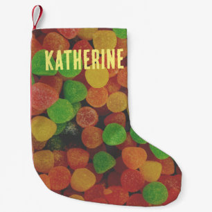 Personalised Gumdrops Candy Cute Small Christmas Stocking
