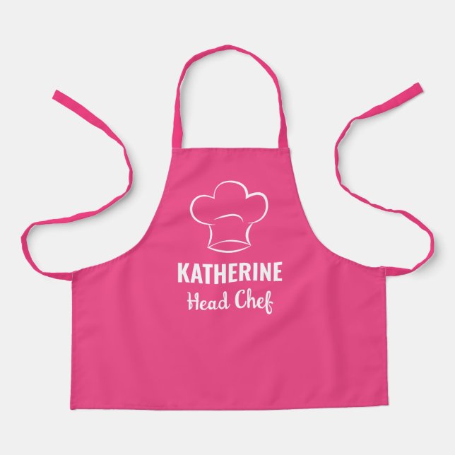 Personalised Head Chef Name Baking Cooking Custom Apron (Front)