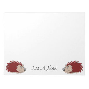 Personalised Hedgehog Design Notepad