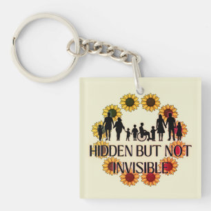 personalised Hidden disabilities keyring