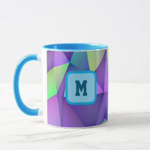 Personalised Holographic Initial Coffee Mug Custom