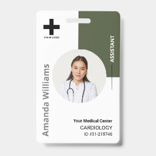 Personalised Hospital Employee Logo & Photo Badge