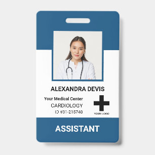 Personalised Hospital Employee Logo & Photo Badge