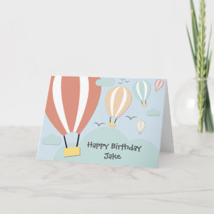Personalised Hot Air Balloons Card