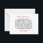 Personalised Husband Christmas Card - Romantic<br><div class="desc">Personalised Husband Christmas, -Romantic Christmas Card</div>