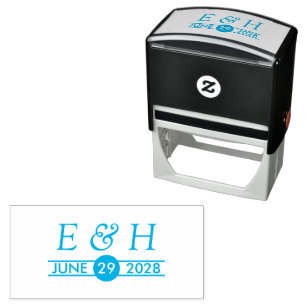 Personalised Initials and Date Self-inking Stamp