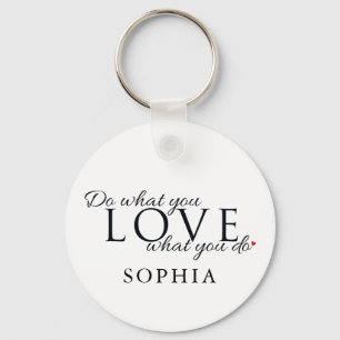 Personalised Inspirational Quote Keychain