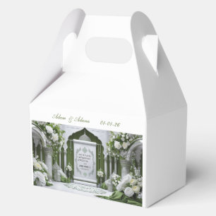 Personalised Islamic Wedding Favor Box. Box