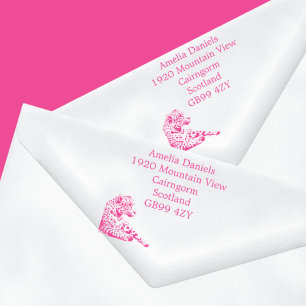 Personalised Jaguar New Home Address Rubber Stamp