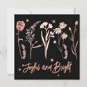 Personalised Joyful and Bright Wildflower Design